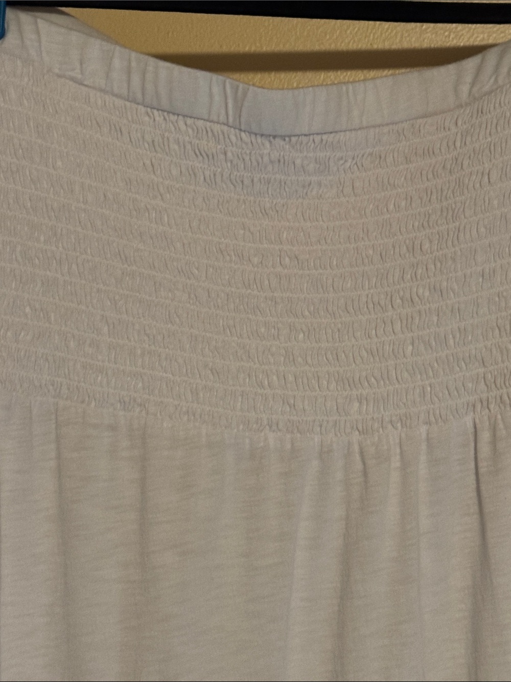 🐷 Belle Beach by Kim Gravel Petite Smocked Maxi Cover Up Dress A498320 QVC - Picture 3 of 11